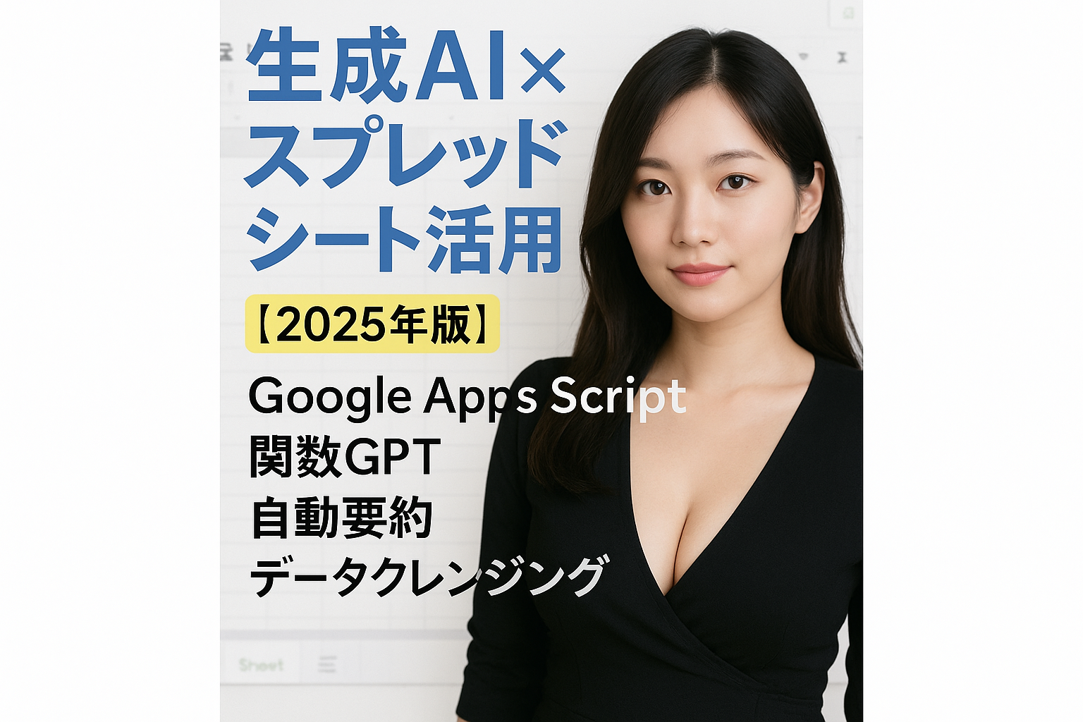 生成AI×スプレッドシート活用術【2025年版】Google Apps Script・関数GPT・自動要約・データクレンジング