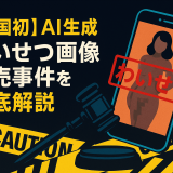 【全国初】AI生成わいせつ画像販売事件を徹底解説
