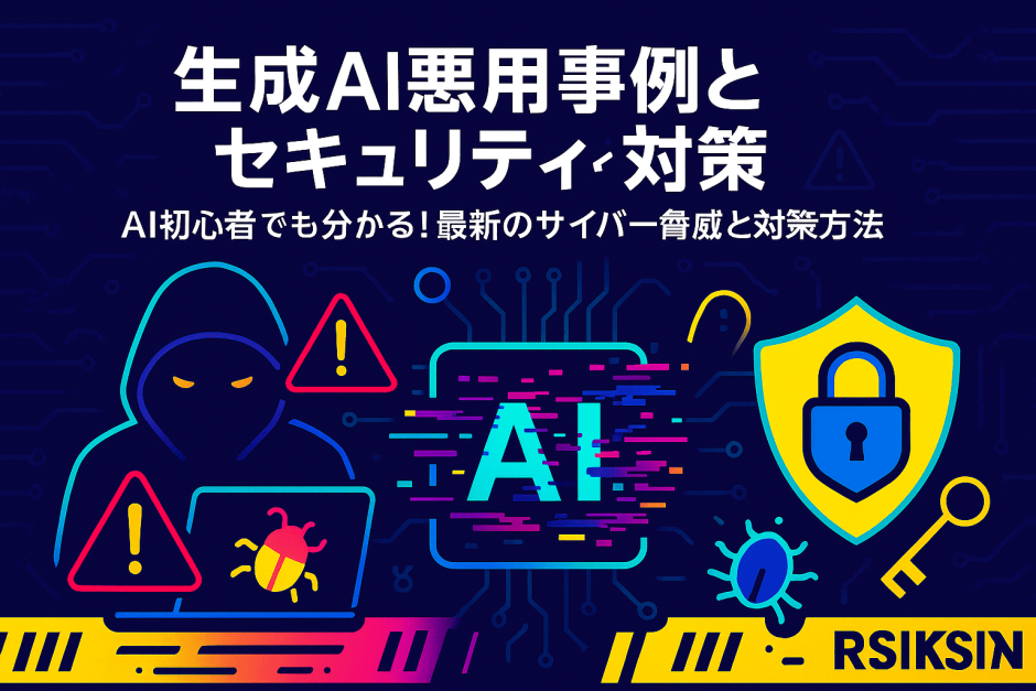 生成AI悪用事例とセキュリティ対策 AI初心者でも分かる！最新のサイバー脅威と対策方法
