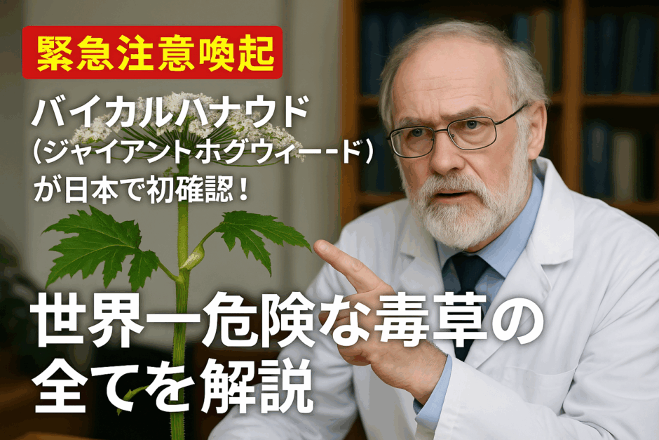 【緊急注意喚起】バイカルハナウド（ジャイアントホグウィード）が日本で初確認！世界一危険な毒草の全てを解説