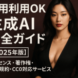 商用利用OK生成AI完全ガイド【2025年版】ライセンス・著作権・利用規約・CC0対応サービス