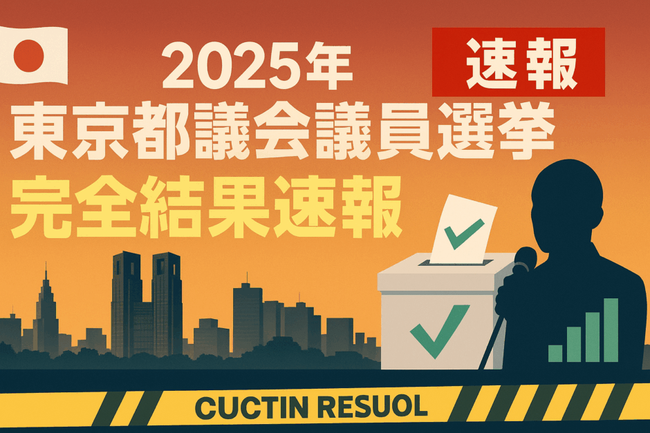2025年東京都議会議員選挙 完全結果速報